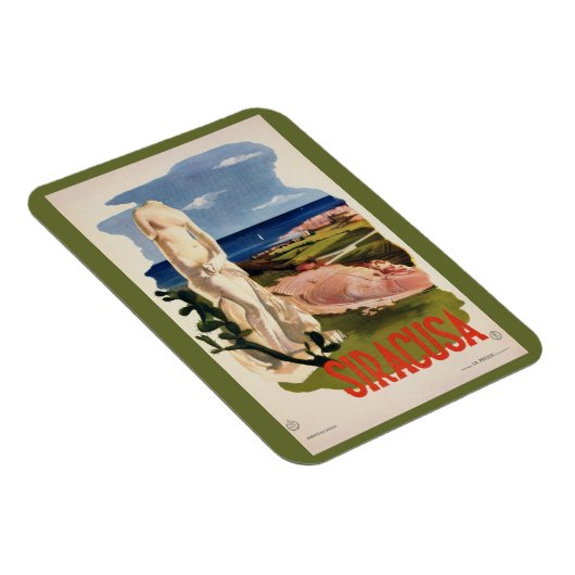 Siracusa Syracuse Italië  Italiaans reizen Magneet (Rechterzijde)