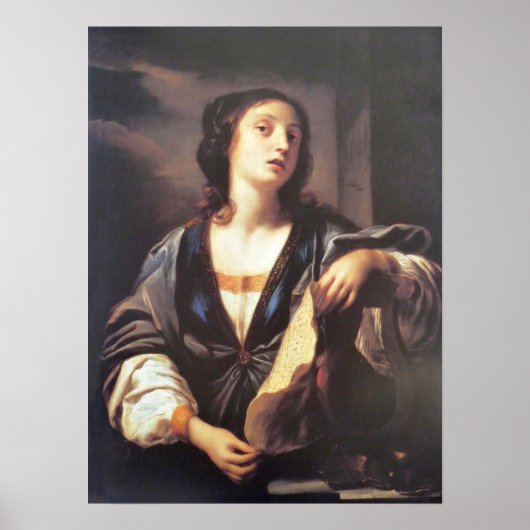 Sirani - Allegorie van muziek 1659 Poster (Voorkant)
