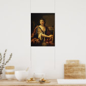 Sirani - Allegory of Painting (zelf-portret) Poster (Keuken)