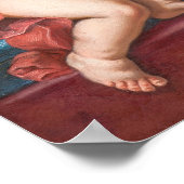 Sirani - Baby Jesus en St. Anthony van Padua Poster (Hoek)