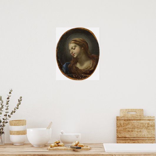 Sirani - hoofd van de Maagd Poster (Keuken)