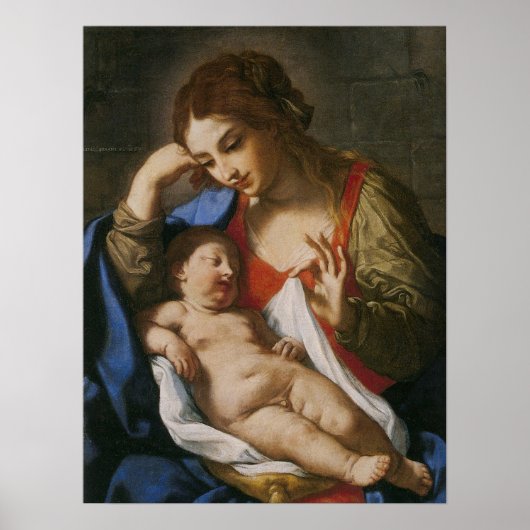 Sirani - Madonna in overpeinzing Poster (Voorkant)