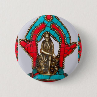 SIRDI SAI BABA - Saibaba Ronde Button 5,7 Cm