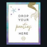 SIREN Beach Zeemeermin Bachelorette Panty Drop Gam Poster<br><div class="desc">Dit printbare bacheloretpanty-spelbord heeft een mermaïde geïnspireerde achtergrond met zeemleder en zeeschalen. Bewerk de *most* formulering. Gebruik deze sjabloon om de doopvonten,  de doopvontkleur,  en de achtergrondkleur uit te geven om uw gebeurtenisbehoeften aan te passen.</div>