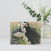 Siren dark mermaid briefkaart (Staand voorkant)