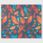 Siren Geometrisch Kleurrijk Gepersonaliseerd Patro Cadeaupapier (Vlak)