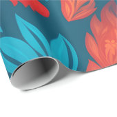 Siren Geometrisch Kleurrijk Gepersonaliseerd Patro Cadeaupapier (Rol Hoek)