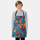 Siren Geometrisch Kleurrijk Gepersonaliseerd Patro Schort (Gedragen)