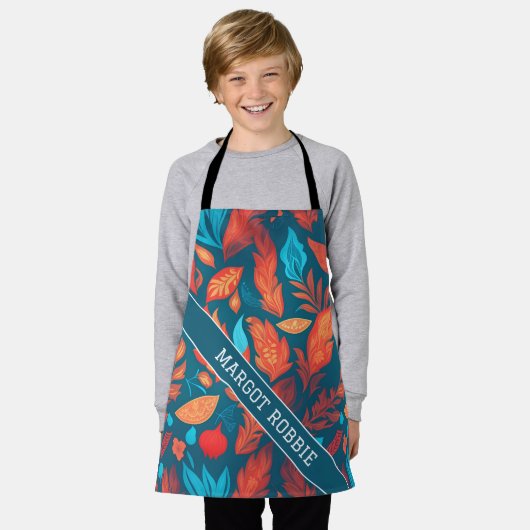 Siren Geometrisch Kleurrijk Gepersonaliseerd Patro Schort (Gedragen)