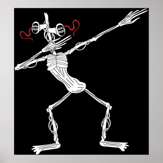 Siren Head Dance Dabbing Poster (Voorkant)