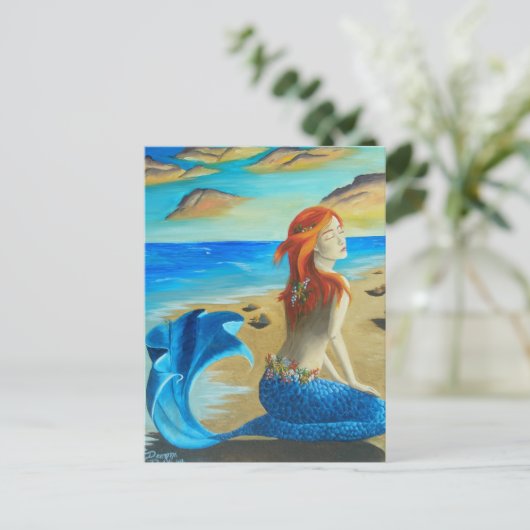 Siren - mermaid briefkaart (Staand voorkant)