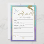 SIREN Mermaid Pas getrouwd Advice and Wishes Game  Kaart (Voorkant)