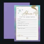 SIREN Mermaid Pas getrouwd Advice and Wishes Game  Kaart<br><div class="desc">Dit nieuwe advies en deze wenskaart bevat een zeemeermin geïnspireerde achtergrond met zeemleder en zeesleepschelpen. Gebruik deze sjabloon om de doopvonten,  de doopvontkleur,  en de achtergrondkleur uit te geven om uw gebeurtenisbehoeften aan te passen.</div>