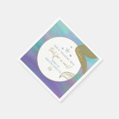 SIREN Mermaid Tail voor een Veil Bachelorette Ocea Servet (Hoek)