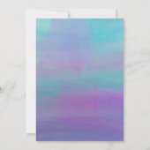 SIREN Paars Gold Mermaid Ocean Zee Baby shower (Achterkant)