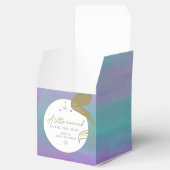 SIREN Paars Gold Mermaid Ocean Zee Baby shower Bedankdoosjes (Geopend)