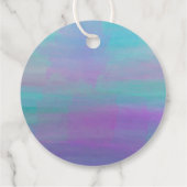 SIREN Paars Gold Mermaid Ocean Zee Baby shower Bedankjes Labels (Achterkant)