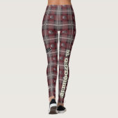  "Siren Pset"-Leggings met schoppen — Merlot Leggings (Achterkant)