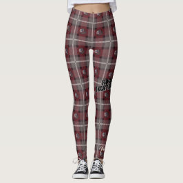  "Siren Pset"-Leggings met schoppen — Merlot Leggings