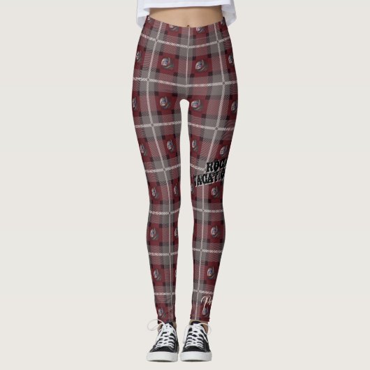  "Siren Pset"-Leggings met schoppen — Merlot Leggings (Voorkant)