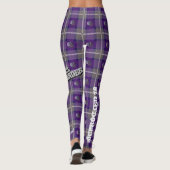  "Siren Pset"-Leggings met schoppen - Paars Leggings (Achterkant)