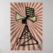 Siren-radiotoren Poster (Voorkant)