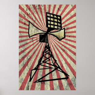 Siren-radiotoren Poster