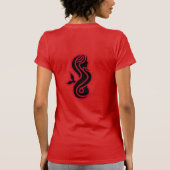 SIREN SCUBA - Rood - Dames uitgerust met T T-shirt (Achterkant)