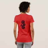 SIREN SCUBA - Rood - Dames uitgerust met T T-shirt (Achterkant volledig)