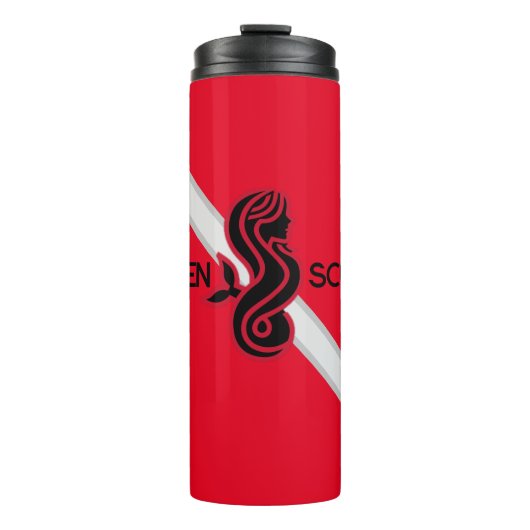SIREN SCUBA - Rood/duik vlag, thermische Mok (Voorkant)