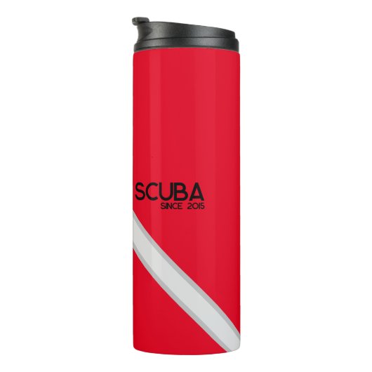 SIREN SCUBA - Rood/duik vlag, thermische Mok (Geroteerd rechts)