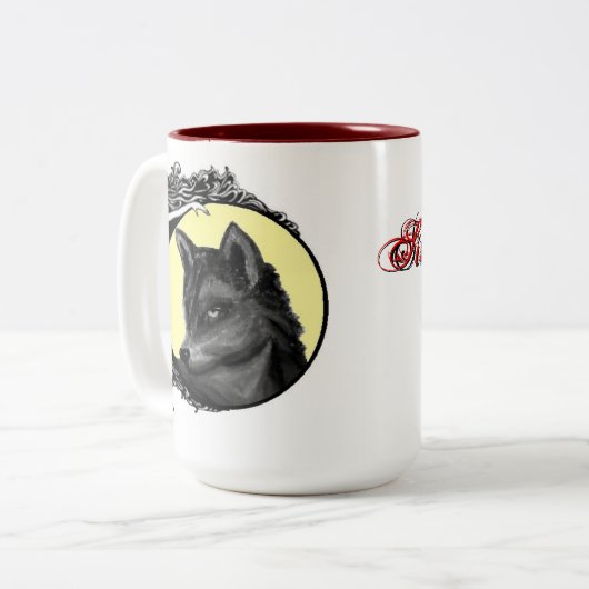 Siren Song-mok Tweekleurige Koffiemok (Voorkant links)