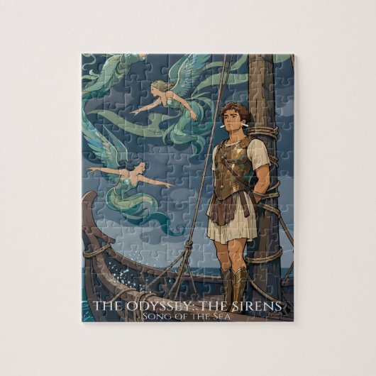 Siren Song Over Stormy Seas Legpuzzel (Verticaal)