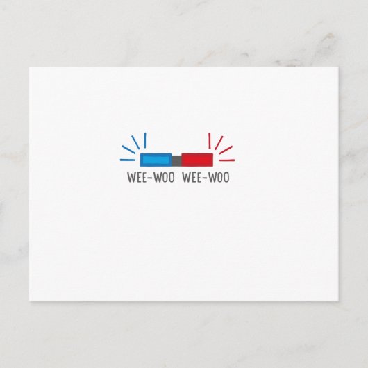 Siren van de politie of van Ambulance Briefkaart (Voorkant)