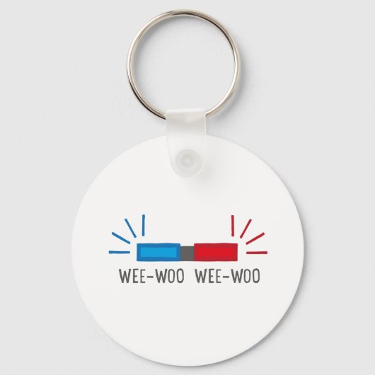 Siren van de politie of van Ambulance Sleutelhanger (Voorkant)