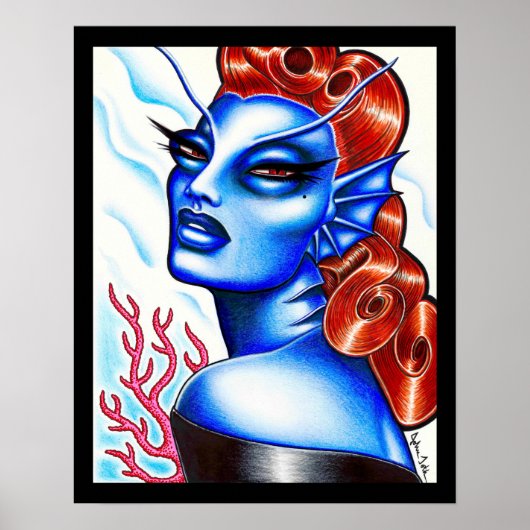 Siren van het Zee Poster (Voorkant)