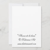 Sirena mermaid moon notecard bedankkaart (Achterkant)