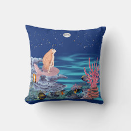 Sirena Mirando La Luna Kussen
