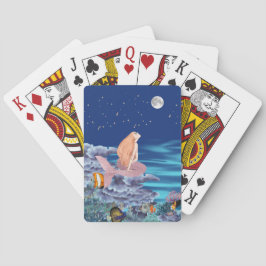 Sirena Mirando La Luna Pokerkaarten