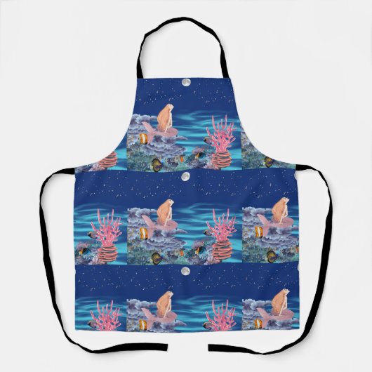 Sirena Mirando La Luna Schort (Voorkant)