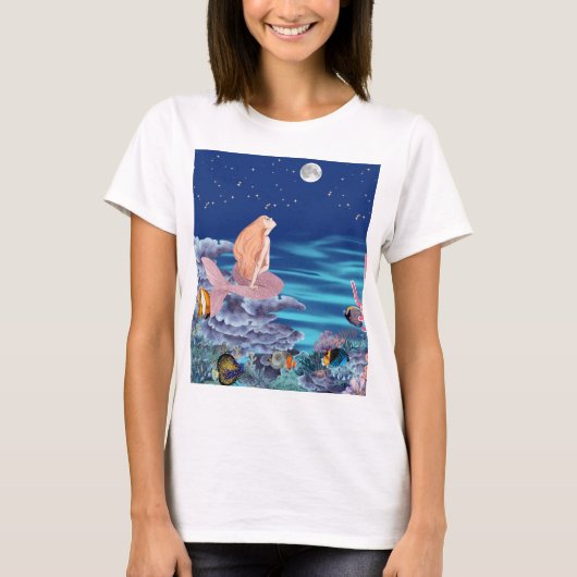 Sirena Mirando La Luna T-shirt (Voorkant)