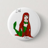 Sirene-exemplaar Ronde Button 5,7 Cm (Voorkant)