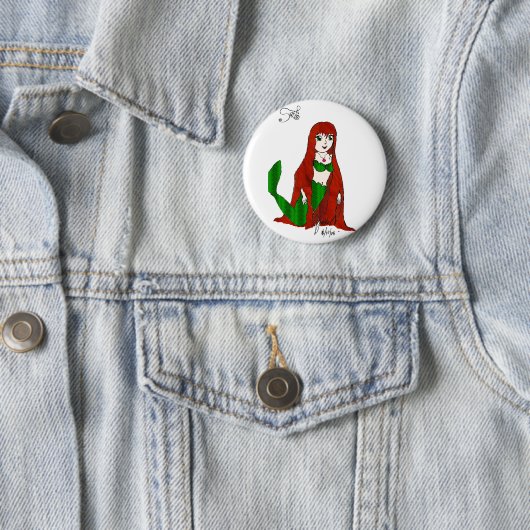 Sirene-exemplaar Ronde Button 5,7 Cm (In situ)