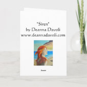 Sirene - Leeg Wenskaart Kaart (Achterkant)