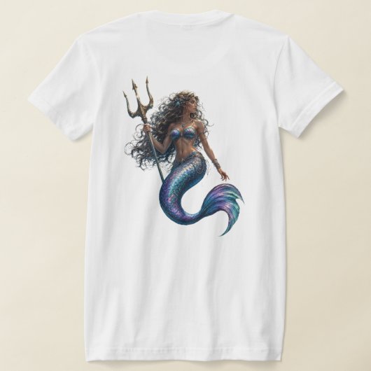 Sirene met speer t-shirt (Laag Achter)
