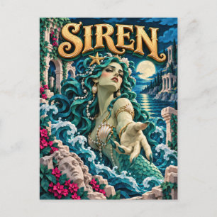 Sirene, Paper Cut Monster Briefkaart