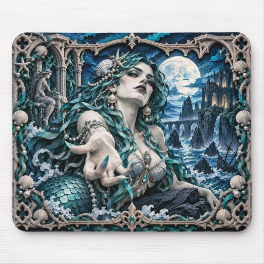 Sirene, Paper Cut Monster Muismat (Voorkant)