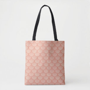 Sirene Schubben Boodschappentas in Zonsondergang Tote Bag