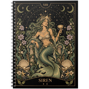 Sirene, Starlit Tarot Kunst Notitieboek
