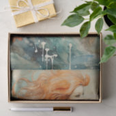 SIRENE VAN DE ZEE ZEEMEERMIN DECOUPAGE TISSUEPAPIER (Geschenk)